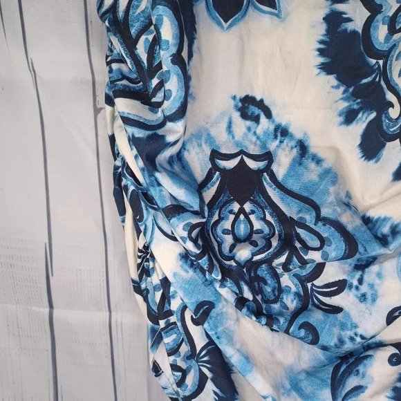 Zara Floral Spaghetti Strap Top With Cinched Sides NWT - Picture 4 of 10